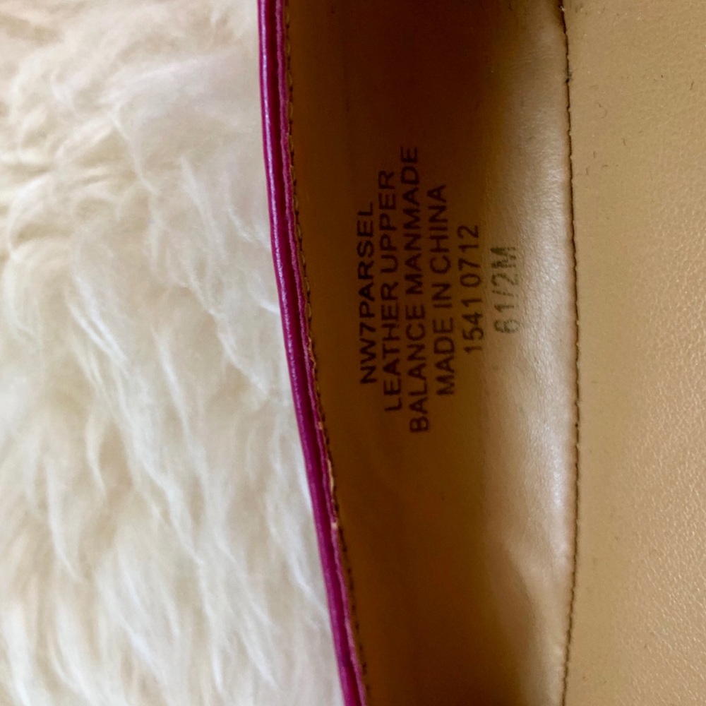 Nine West Fuchsia Loafer Flats - Picture 4 of 5